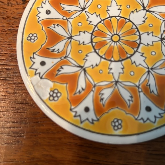 6 Ceramic Tile Coasters Hand Made in Greece - Picture 7 of 8